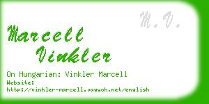 marcell vinkler business card